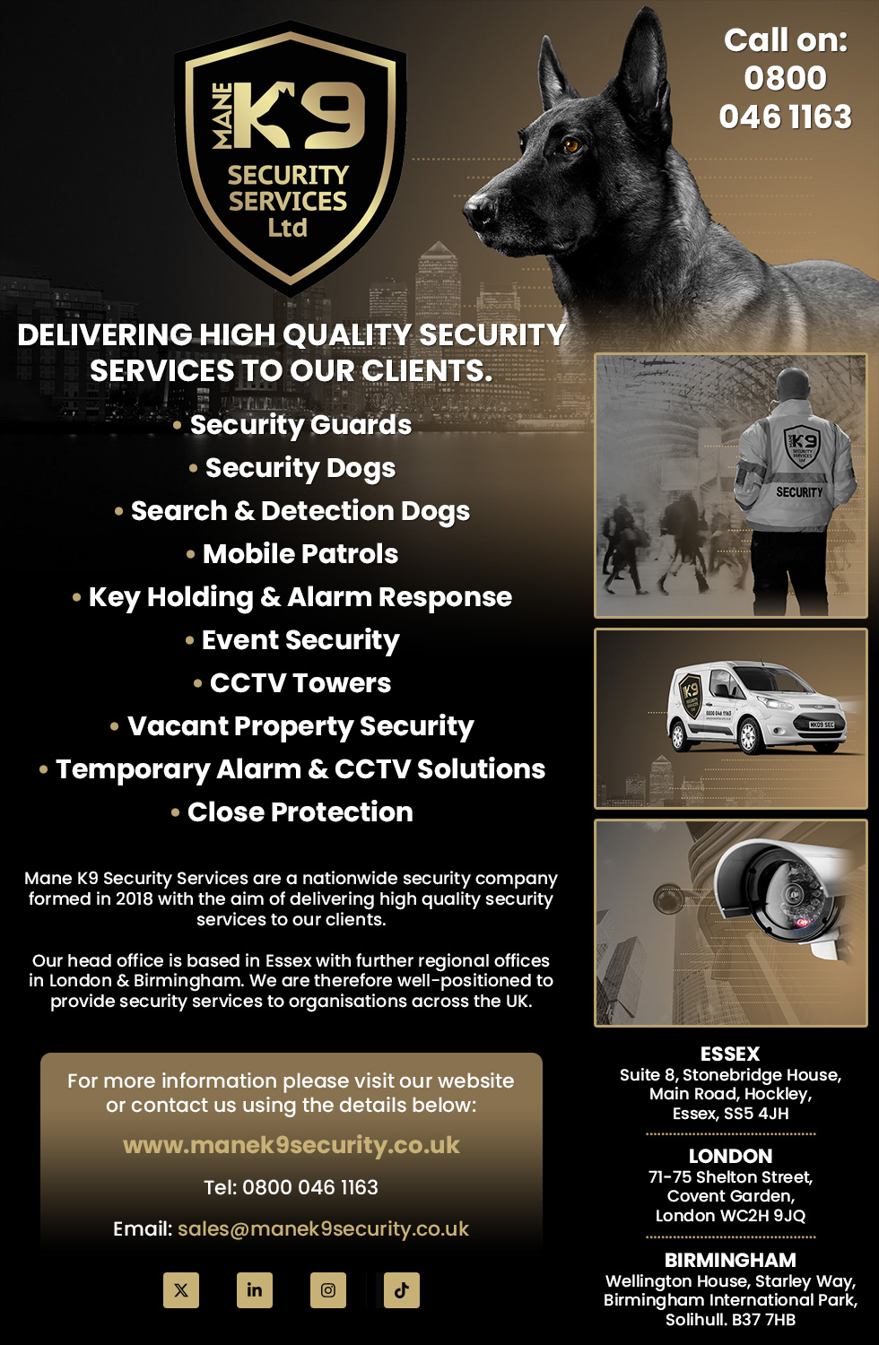 Landing Page - Mane K9